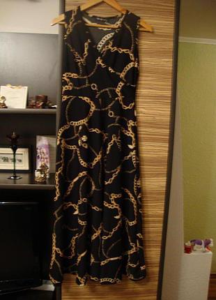 Платье полуклеш, миди tek moda