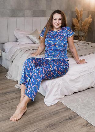 Шёлковая пижама для беременных и кормящих мам3 фото
