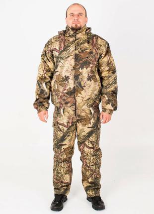 Утеплённый камуфляжний костюм из саржи флис рыбалка охота зима2 фото