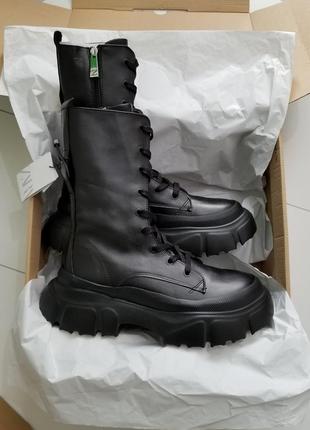 Кожаные ботинки zara