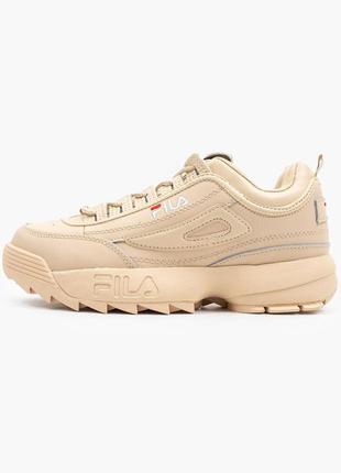 Кроссовки кожаные🍁скидка, кросівки fila disruptor 2 beige❤