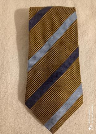 Золотистий гірчичний краватка шовкова шовк рельєфний bugatti