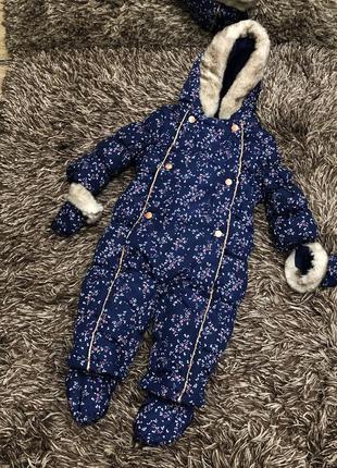 Стильний дуже теплий комбінезон