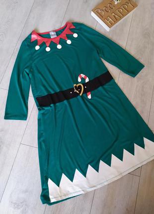 Плаття з новорічним принтом.1 фото