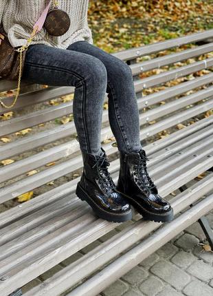 🍁dr martens jadon galaxy premium🍁женские ботинки на толстой подошве доктор мартинс жадон, ботинки жіночі мартінси4 фото