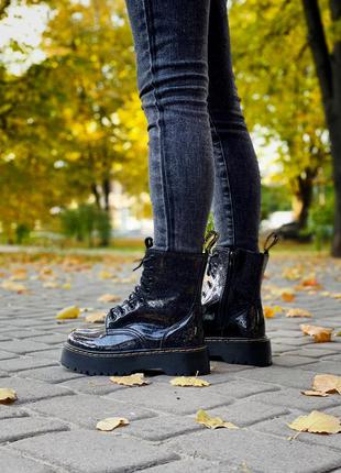 🍁dr martens jadon galaxy premium🍁женские ботинки на толстой подошве доктор мартинс жадон, ботинки жіночі мартінси8 фото