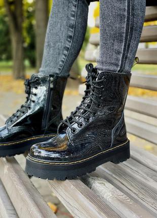 🍁dr martens jadon galaxy premium🍁женские ботинки на толстой подошве доктор мартинс жадон, ботинки жіночі мартінси1 фото