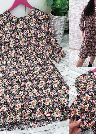 Платье из натуральной ткани в цветок🌺