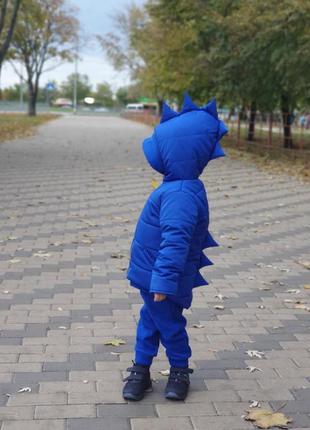 Куртка демісезонна до 0 градусів діно з ріжками динозавра