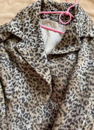 Леопардовое пальто7 фото