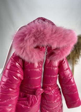 Зимове пальто до -30 морозу натуральне хутро на флісі2 фото