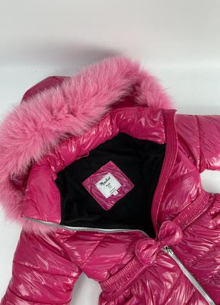 Зимове пальто до -30 морозу натуральне хутро на флісі8 фото