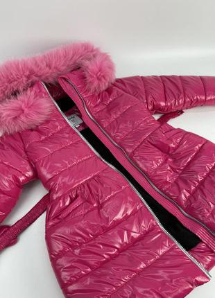 Зимове пальто до -30 морозу натуральне хутро на флісі9 фото