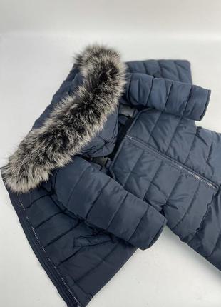 Зимовий костюм комплект куртка та штани натуральне хутро9 фото