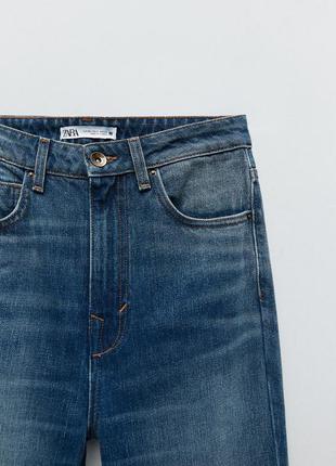 Джинсы zara bootcut z1975 буткат клеш синие стиль 70х зара 36 р5 фото