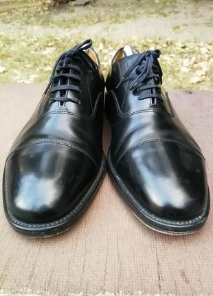 Мужские черные классические туфли оксфорды loake england6 фото