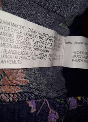 Новые штаны в цветочный принт от zara trafaluc! p.-xs5 фото