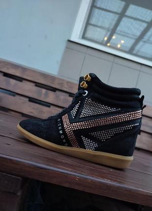 Сникеры кроссовки richmond италия текстиль кожа