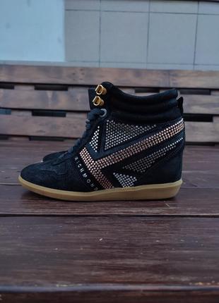 Сникеры кроссовки richmond италия текстиль кожа