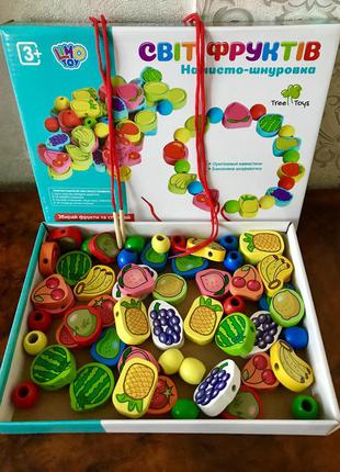 Деревянная шнуровка