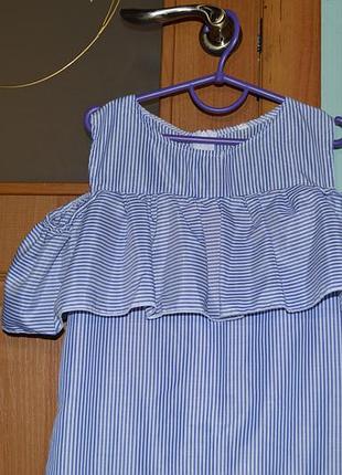 Платье сарафан с воланом на 8-10лет