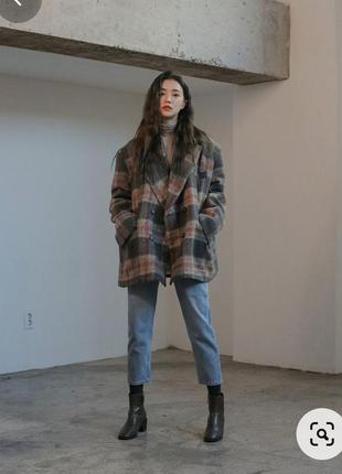 Хит❤️ крутое пальто в клетку