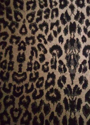 Трикотажная юбка с леопадовым принтом2 фото