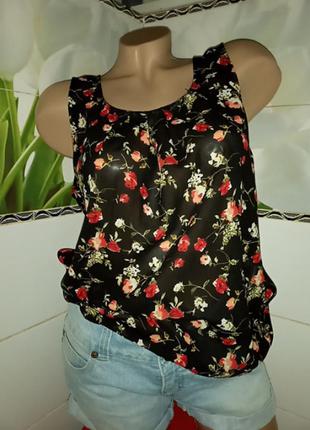 Блуза в розах1 фото