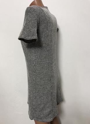 Женское мини платье / сарафан в полоску zara4 фото