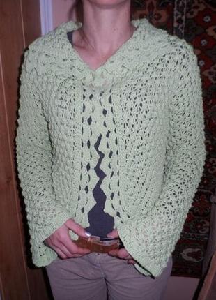 Очень нарядная кофточка цвет фисташка