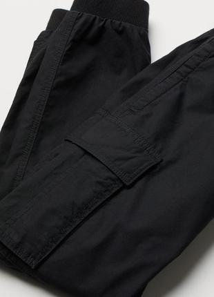 Черные джоггеры карго h&m. 2