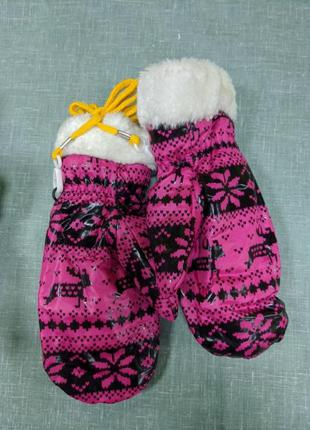 Рукавички рукавиці жіночі, підліткові, теплі3 фото