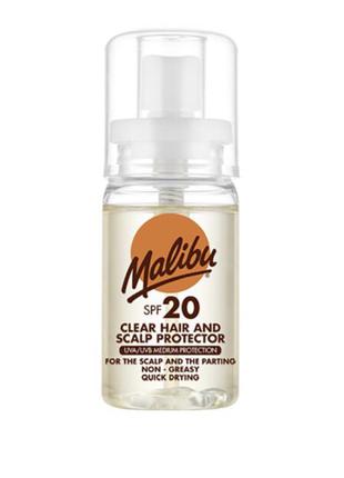 Сонцезахисний спрей для волосся і голови - malibu clear hair and scalp protector spf 201 фото