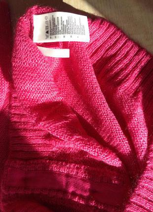 Кофта.кардиган.пуловер-яркий ,розовый 36р h&m германия3 фото