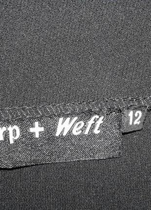 Нарядная прямая юбка макси с расшитым поясом 12р. warp&weft5 фото
