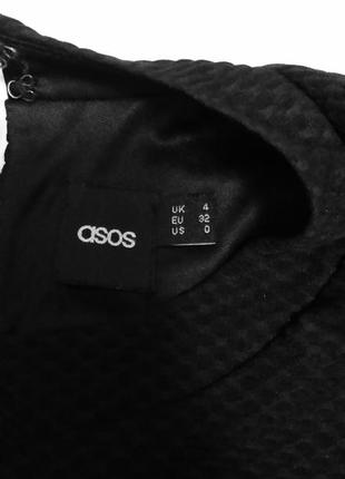 Чёрное платье из фактурной ткани asos2 фото