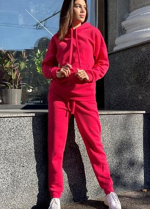 Костюм на флісі (малиновий)