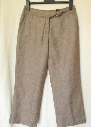 Бриджі капрі укорочені брюки кюлоти your sixth sense р. 38/40 льон 100%