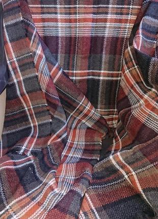 Длинный шарф в клетку