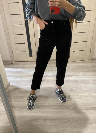 Вельветові джинси, високі круті джинси