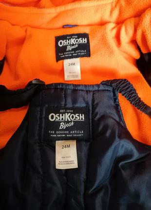 Зимовий теплий комплект куртка та напівкомбінезон oshkosh оригінал2 фото