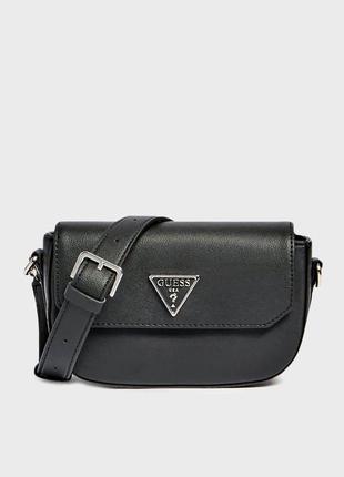Жіноча сумка на ремені guess ambrose crossbody bag black