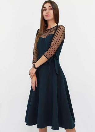 Вишукане жіноче плаття blade, темно-зелений