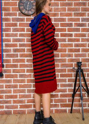 Туника женская цвет бордово-черный