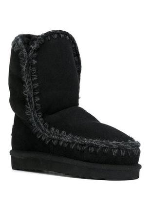 Черные зимние ботинки сапоги угги от mou. eskimo 24