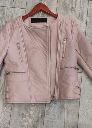 Куртка шкіряна косуха zara