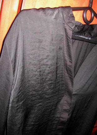 Блузон туника под шелк черная2 фото