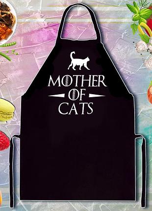 Фартук с принтом "mother of cats"