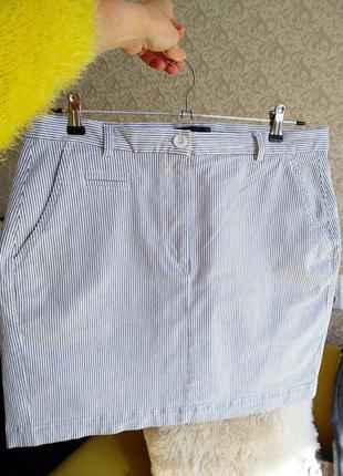 Плотная юбка marks& spencer р. 48 полоска1 фото