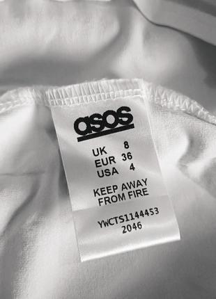 Біла блуза asos на одне плече4 фото